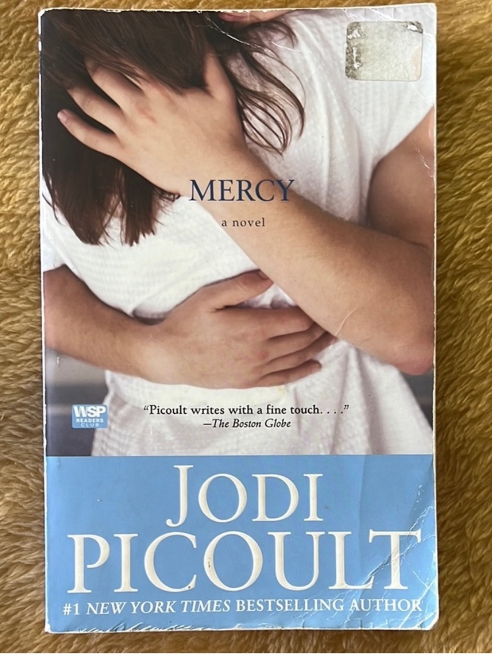 Mercy • Jodi Picoult • Paperback Novel • Blue, White •